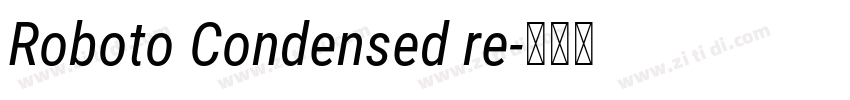 Roboto Condensed re字体转换